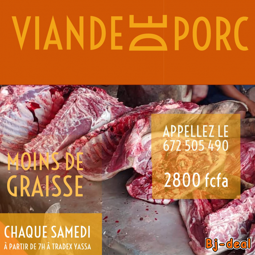 Image principale de Porc et viande de bonne qualité