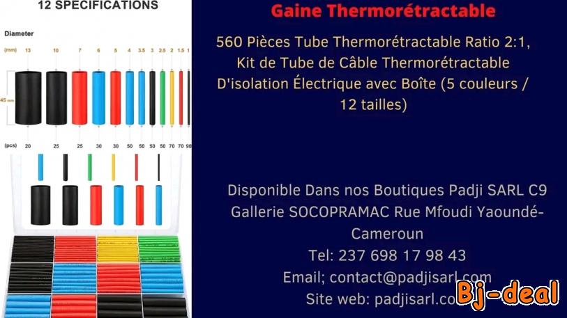 Main image of Gaine thermo rétractable d'isolation de câbles