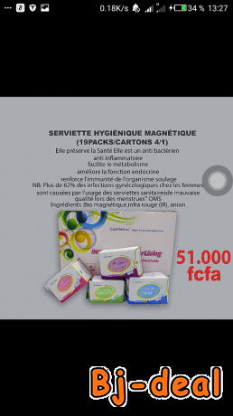 Image principale de Serviette hygiènique magnétique