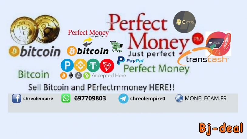 Image principale de Achat vente Bitcoin PErFECTMONEY Au Cameroun