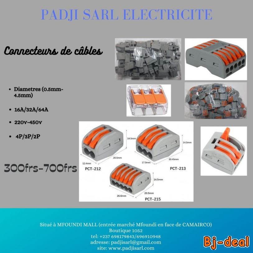 Image principale de connecteurs de cables