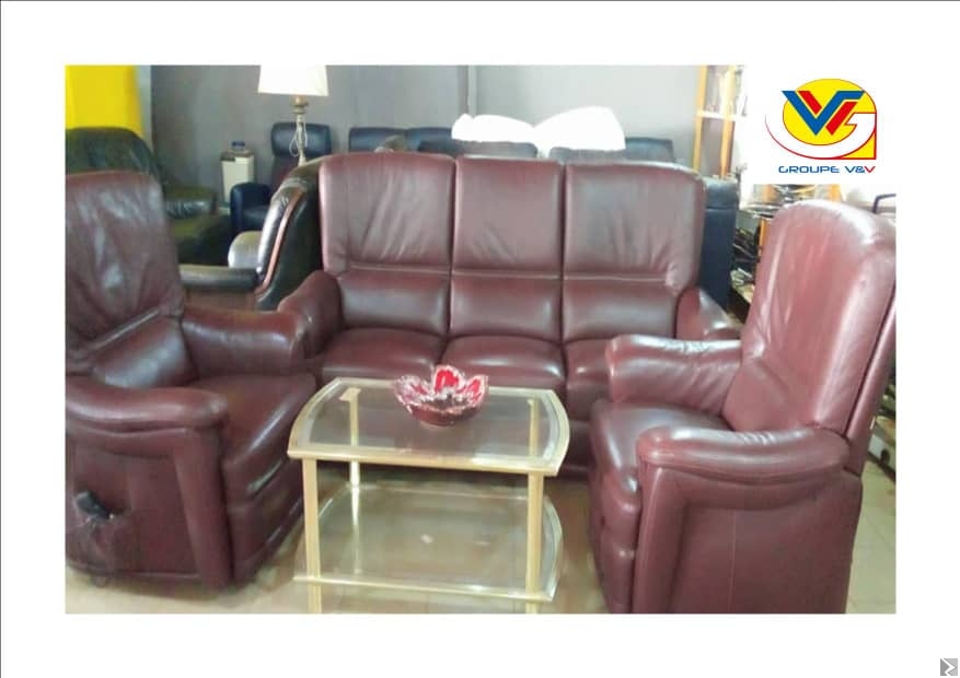 Image principale de Salon en cuir 100 %. 2