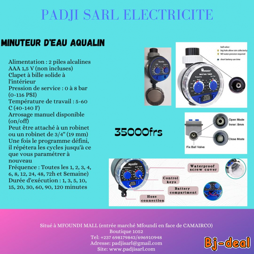 Image principale de Minuteur d'arrosage Aqualin