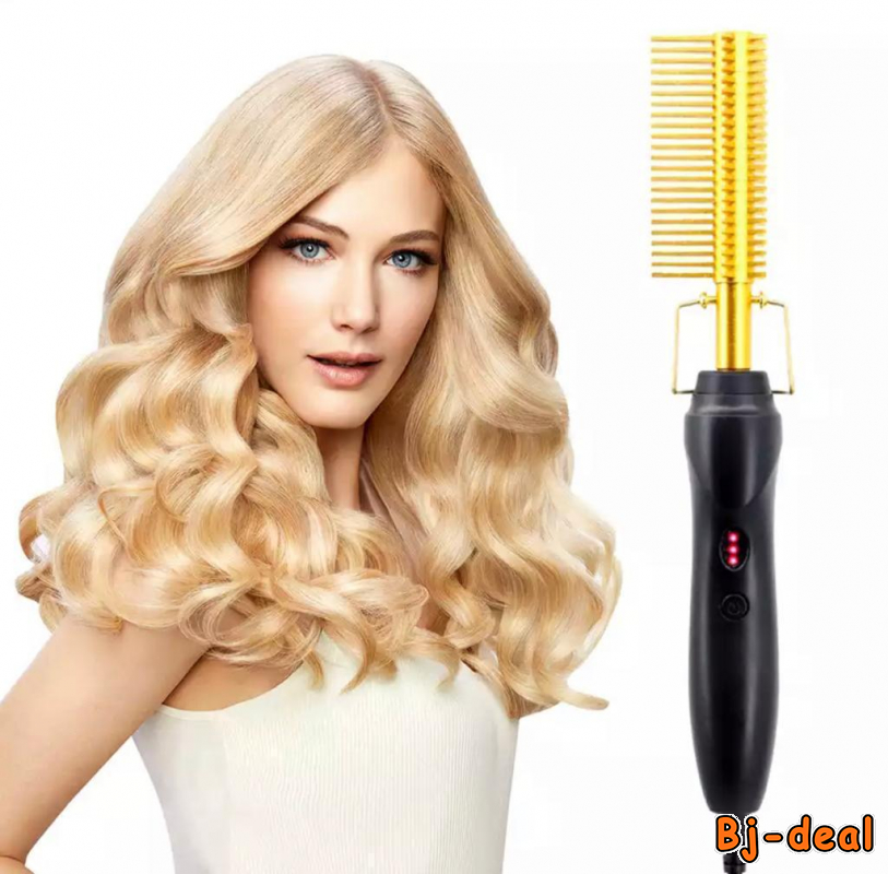 Image principale de PEIGNE ÉLECTRIQUE CHAUFFANT ET LISSANT