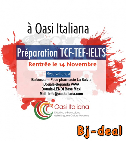 Image principale de PRÉPARATION TCF-TEF- IELTS à Oasi italiana