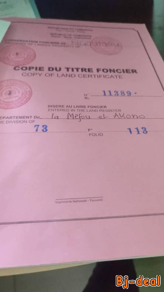 Image principale de Terrain titré à vendre à Mbankomo