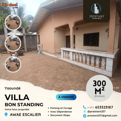 Image principale — Grande Villa de 300 m avec Dépendance à vendre à Awae Escalier