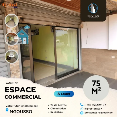 Main image — Magnifique Espace Commercial 3Pièces à louer à Ngousso