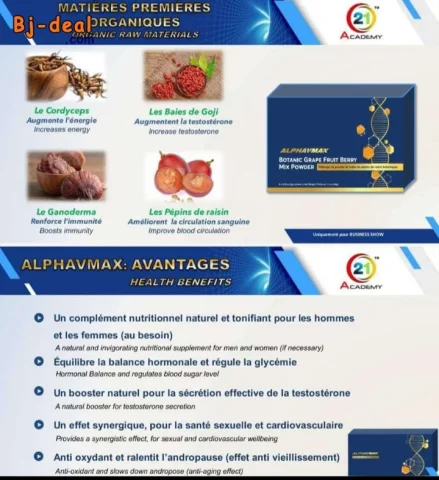 Image principale — ALPHAVMAX BOISSON NATURELLE POUR LES HOMMES