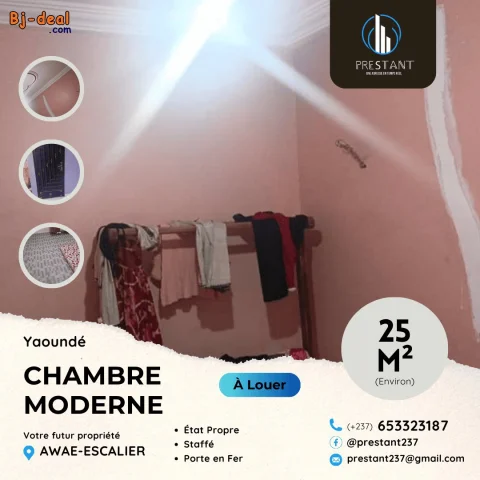 Image principale — Incroyable Jolie Chambre Moderne Bon Standing à louer à Awae Escalier