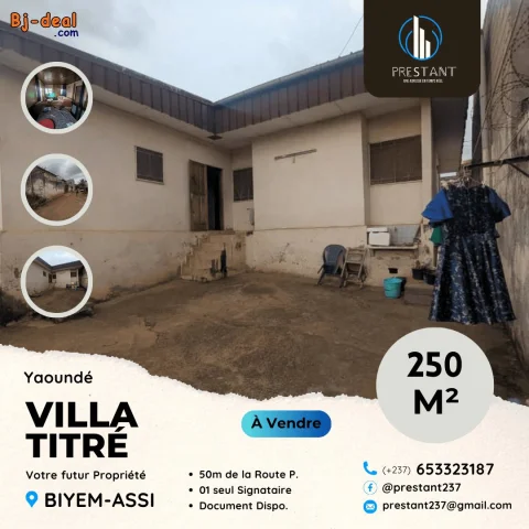 Image principale — Villa Bien Placée à vendre sur 250m à Biyem-Assi