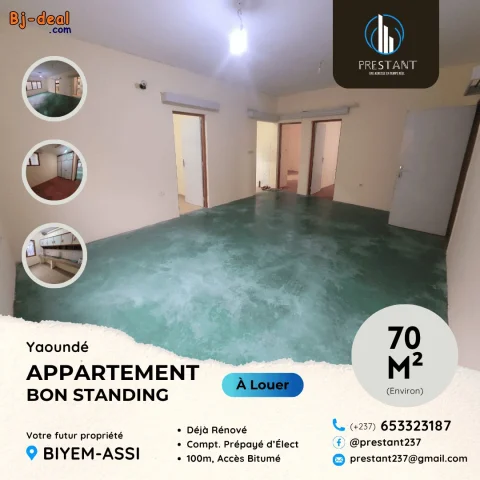 Main image — Appartement Moderne Rénové à louer à Biyem-Assi