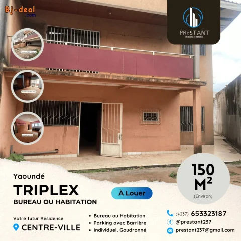 Image principale — Vaste Triplex avec Mezzanine à louer pour Bureau ou Habitation au Centre Ville