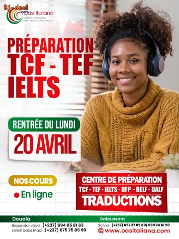 Image principale — Préparation TCF TEF IELTS TOEFL TOIEC CAMBRIDGE