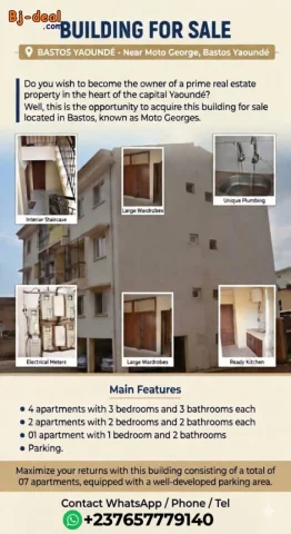 Image principale — BÂTIMENT À VENDRE BASTOS YAOUNDÉ