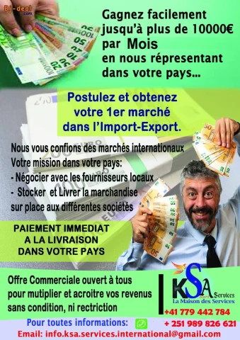 Image principale — Offre de partenariat et opportunité financière a saisir
