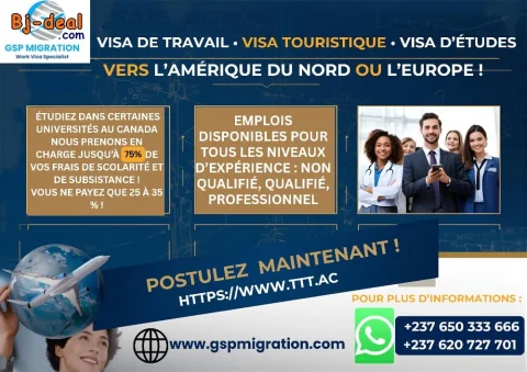 Image principale — YOUR TRUSTED PARTNER FOR JOBS VISAS AND UNIVERSITY ADMISSIONS