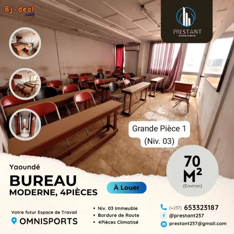 Image principale — Vaste Bureau 4Pièces à louer à Omnisports