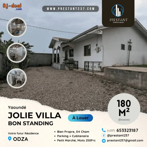 Main image — Jolie Villa Bon Standing 4Cham à louer à Odza