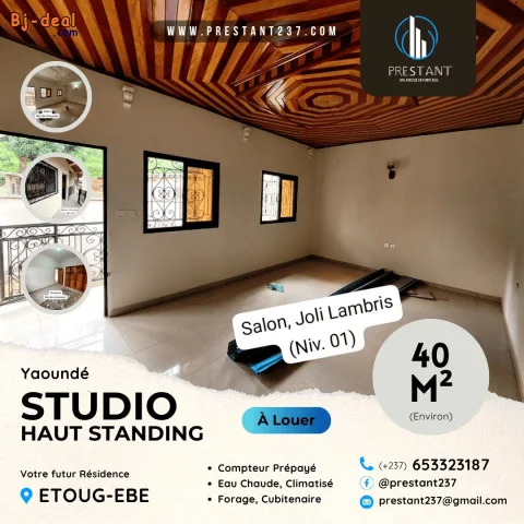 Main image — Plusieurs Jolis Studios Haut Standing Neufs à louer à Etoug-Ebe